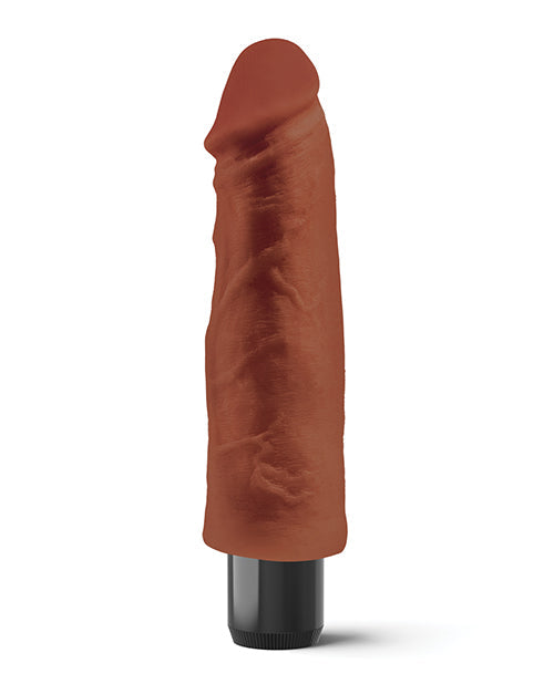 Real Feel No. 1 Long 7.5" Vibe Waterproof - Mutli-speed Brown