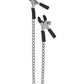 Spartacus Adjustable Micro Plier Nipple Clamps w/Link Chain