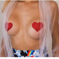 Pastease Premium Glitter Heart -  Red O/S