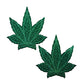 Pastease Coverage Glitter Pot Leaf- Green O/S