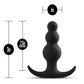 Blush Anal Adventures Beaded Plug - Black