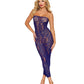 Floral Pattern Strapless Gown w/Removable Shrug 2 pc Set - Eclipse O/S