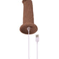 Evolved 7" Big Dildo | Girthy Vibrating Dildo | Dark Suction Cup Dildo | Realistic Dildo