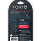 Forto F-88 Double Ring Liquid Silicone Cock Ring - Glow in the Dark