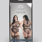 Fifty Shades of Grey Captivate Lacy Bra Set Black O/S Curve
