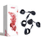 Kinky Play Box Luxury Bondage Bed Restraint Kit - Black
