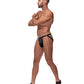 Cage Matte Strappy Ring Jock Black S/M