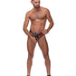 Cock Pit Fishnet Cock Ring Thong Red S/M