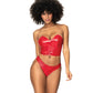Wet Look Two In One Babydoll Red LG