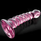 Icicles No 28 Big Dildo | Hand Blown Glass Dildo | Clear Realistic Dildo | Ridged Large Dildo