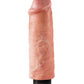 King Cock 6" Big Dildo | Vibrating Dildo | Flesh Suction Cup Dildo | Large Dildo