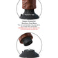 King Cock 8" Big Dildo | Vibrating Dildo | Brown Suction Cup Dildo | Large Dildo