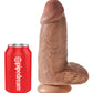 King Cock 9" Big Dildo | Chubby Large Dildo | Tan Suction Cup Dildo | Realistic Dildo