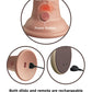 King Cock Elite 9" Dual Density Vibrating Silicone Cock w/Remote - Light