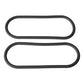 Xplay Gear Silicone 12" Slim Wrap Ring - Black Pack of 2