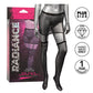 Radiance One Piece Garter Skirt w/Thigh Highs - Black Plus Size