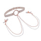 Sex & Mischief Peaches 'n CreaMe Collar w/Nipple Clamps